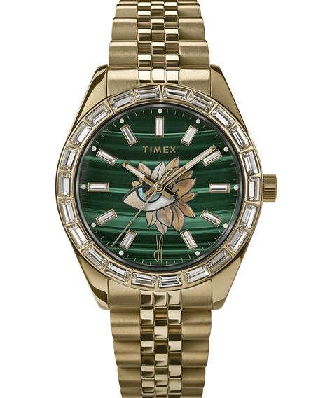 timex legacy watch malachite